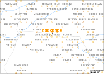 map of Podkońce