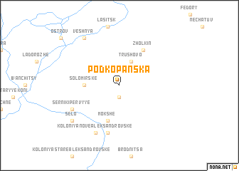 map of Podkopanʼska
