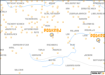 map of Podkraj