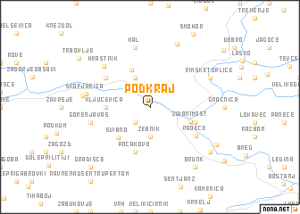 map of Podkraj