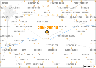 map of Podkranów