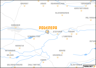 map of Podkrepa