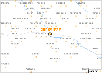 map of Podksięże