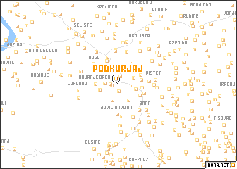 map of Podkurjaj