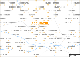 map of Podładzin