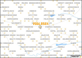 map of Podlasek
