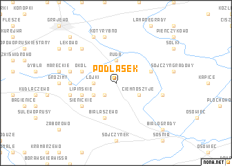 map of Podlasek