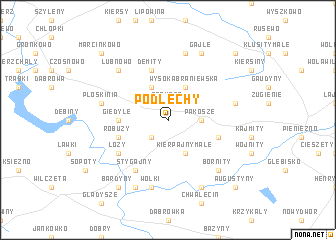 map of Podlechy