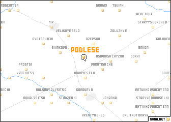 map of Podlese