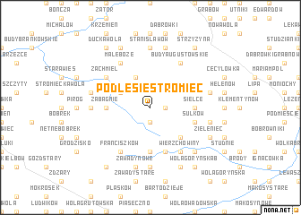 map of Podlesie-Stromiec