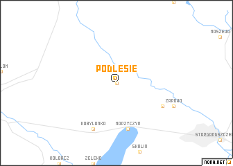 map of Podlesie