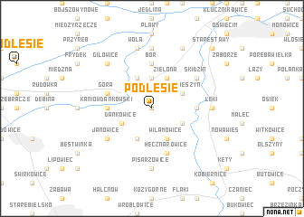 map of Podlesie