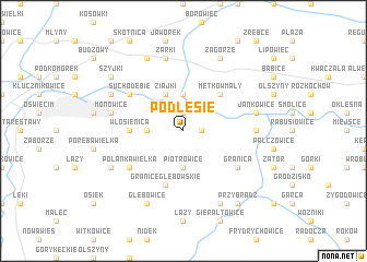 map of Podlesie