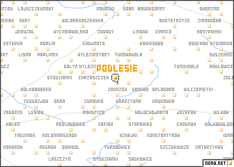 map of Podlesie