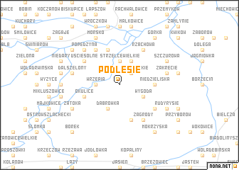 map of Podlesie