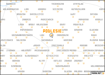 map of Podlesie