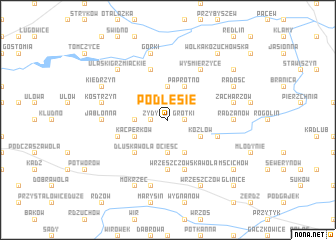 map of Podlesie