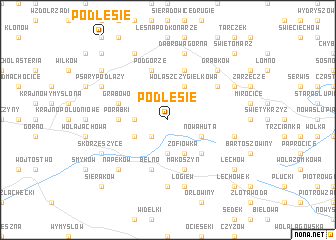 map of Podlesie