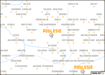 map of Podlesie