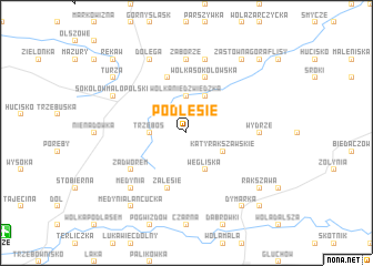 map of Podlesie