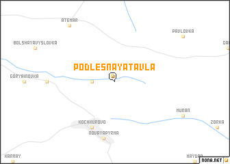 map of Podlesnaya Tavla