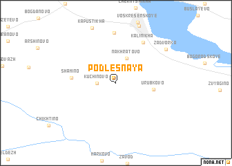 map of Podlesnaya