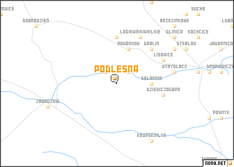 map of Podleśna