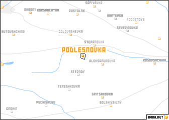 map of Podlesnovka