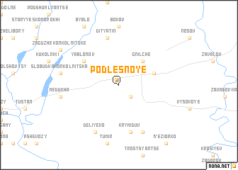 map of Podlesnoye