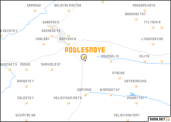 map of Podlesnoye