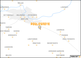 map of Podlesnoye