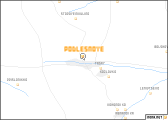 map of Podlesnoye