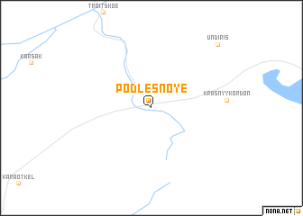 map of Podlesnoye