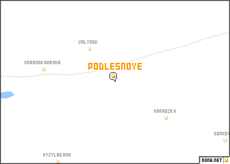 map of Podlesnoye