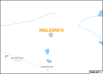 map of Podlesnoye