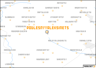 map of Podlesnyy Aleksinets