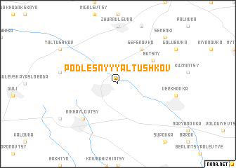 map of Podlesnyy Yaltushkov