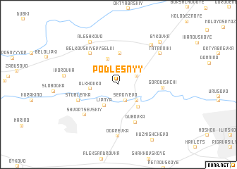 map of Podlesnyy