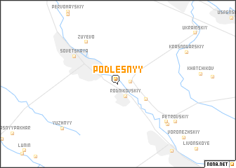 map of Podlesnyy