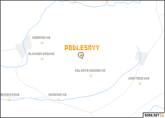 map of Podlesnyy