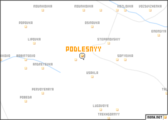 map of Podlesnyy