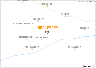 map of Podlesnyy