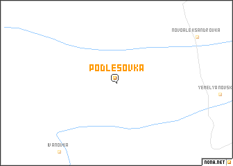 map of Podlesovka