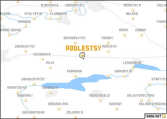 map of Podlestsy