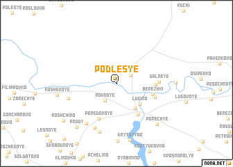 map of Podles\