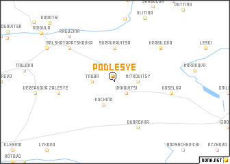 map of Podles\