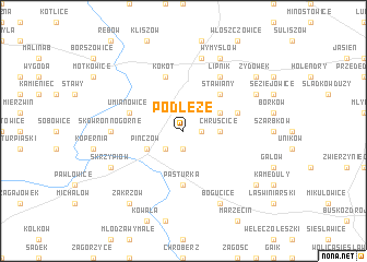 map of Podłęże