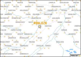 map of Podłęże