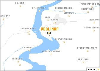 map of Podliman