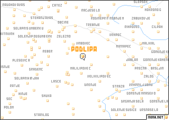 map of Podlipa